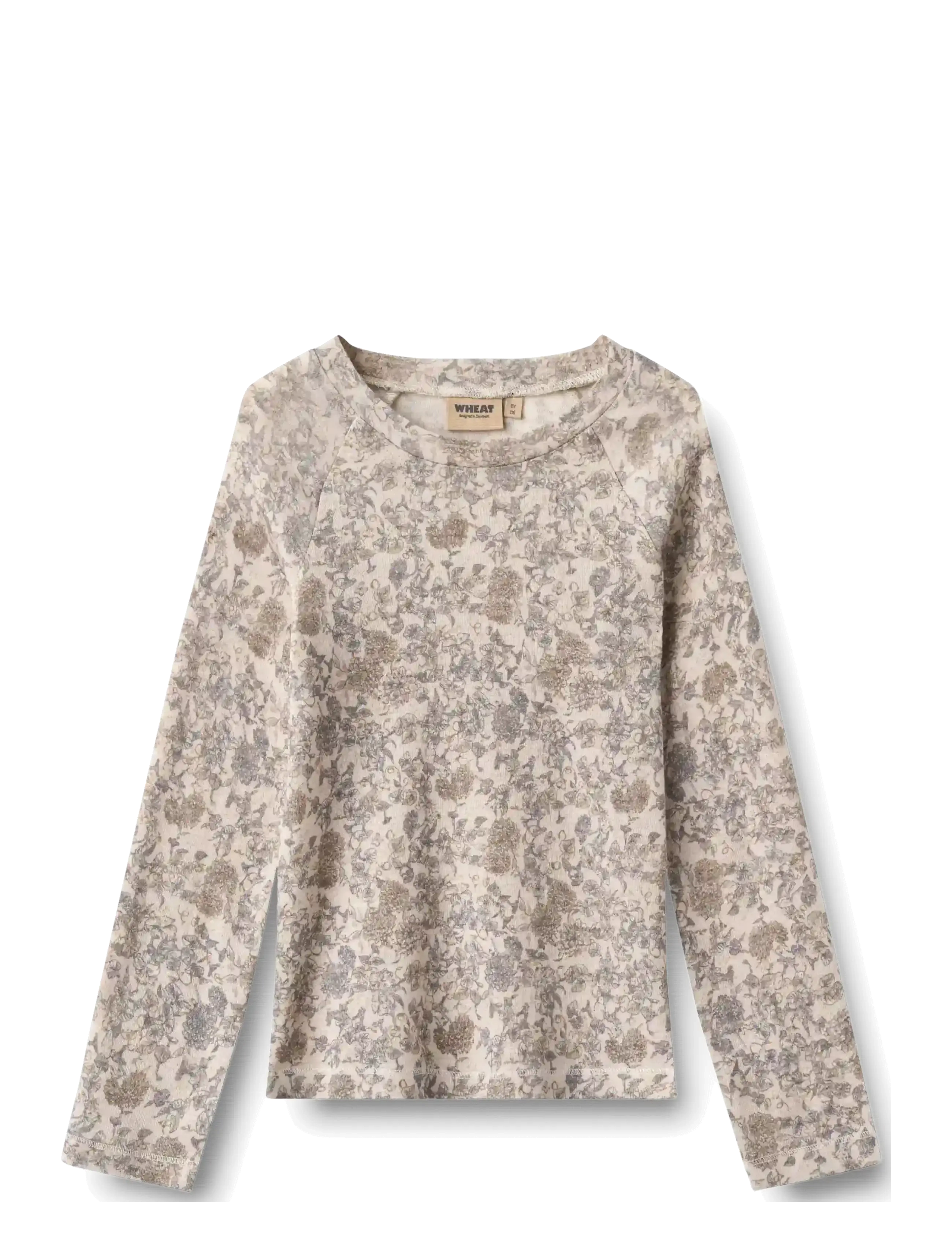 Wheat Baselayer T-Shirt Maane - Aluskihina kantavad alussärgid - GREY WINTER FLOWERS / grey