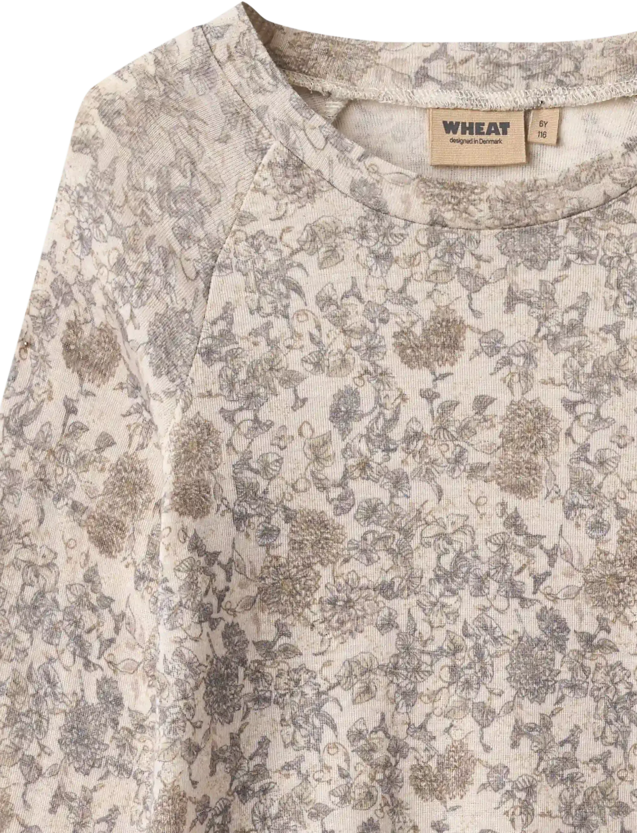 Wheat - Baselayer T-Shirt Maane - aluskihina kantavad alussärgid - grey winter flowers - 3