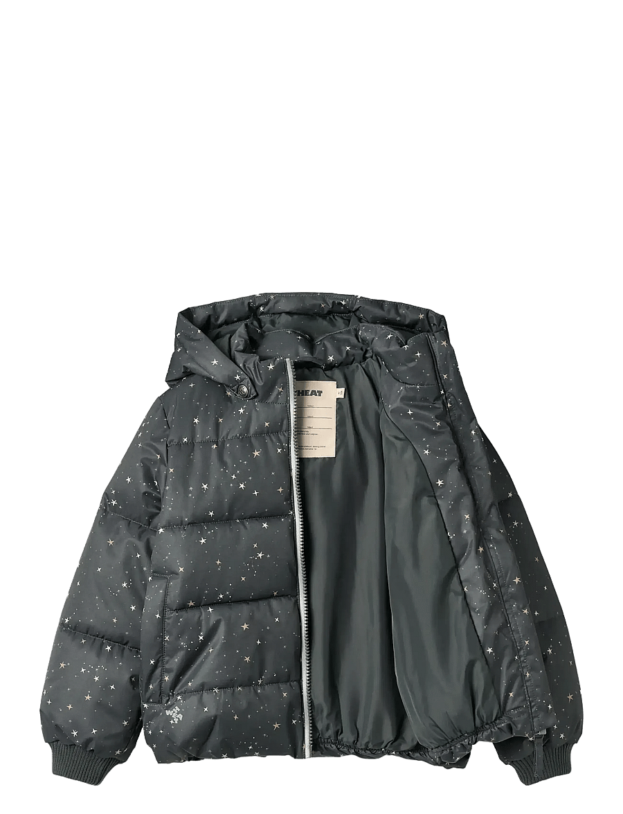Wheat - Puffer Jacket Cammoe - vinterjakker - black sea stars - 2