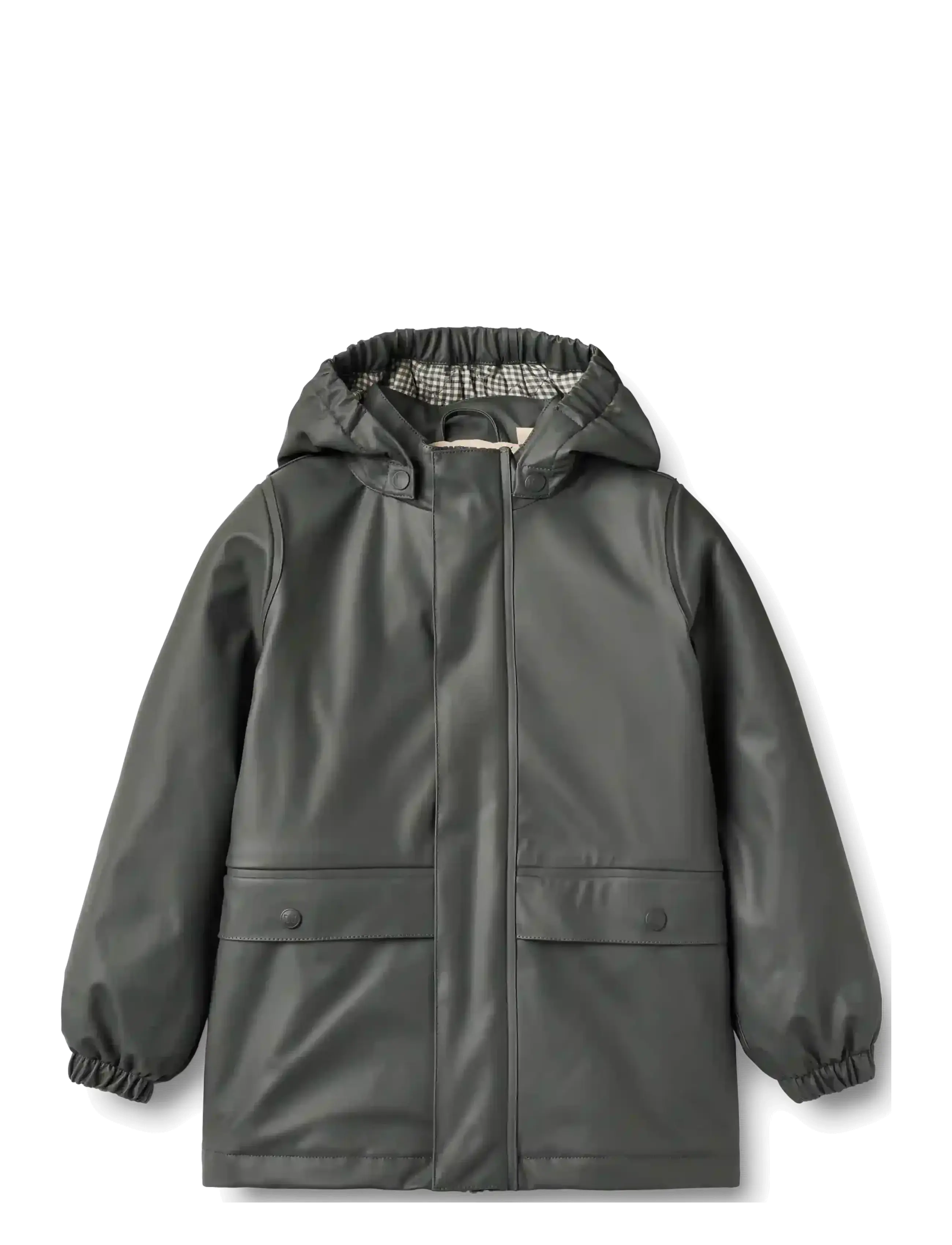 Wheat Thermo Rain Coat Aju - Teens 140-176 - DARK SHADOW / khaki/green