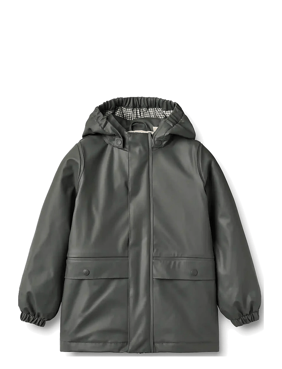 Wheat - Thermo Rain Coat Aju - regenjacken - dark shadow - 0