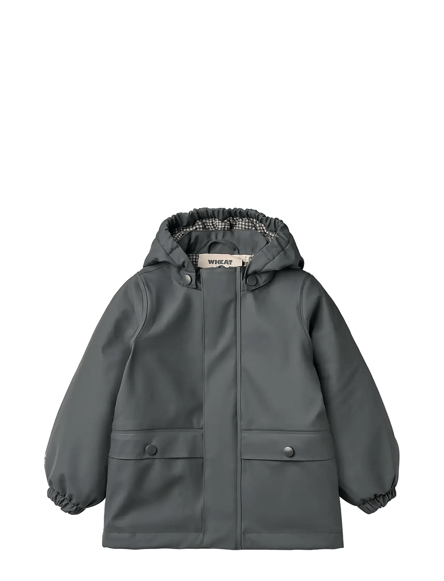 Wheat - Thermo Rain Coat Aju - regenjassen - greyblue - 0