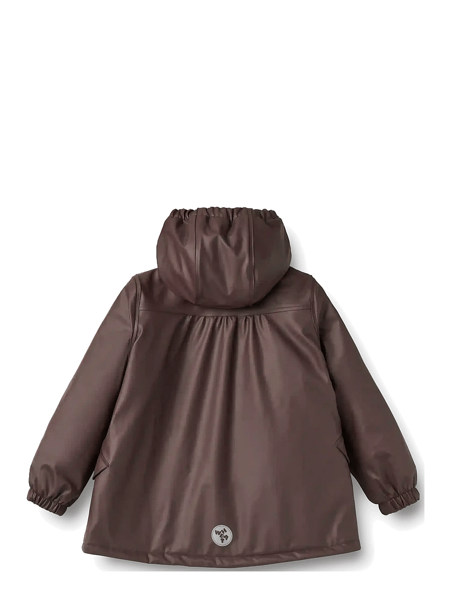 Wheat - Thermo Rain Jacket Rika - regnjakker - chocolate plum - 1