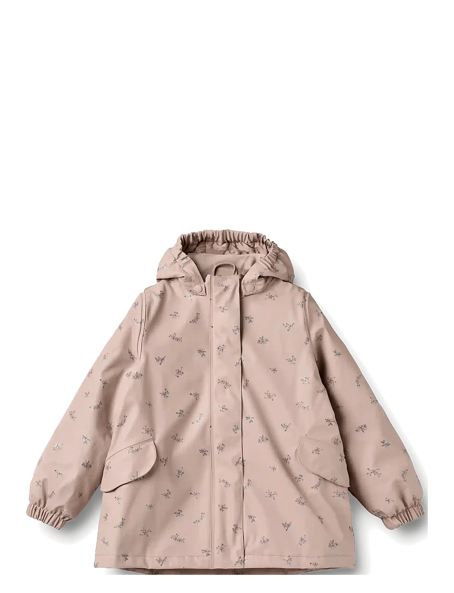 Wheat - Thermo Rain Jacket Rika - regnjakker - dry rose flowers - 0