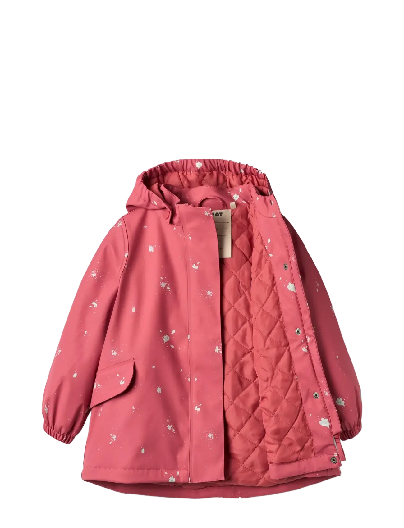 Wheat - Thermo Rain Jacket Rika - floating flowers - 2