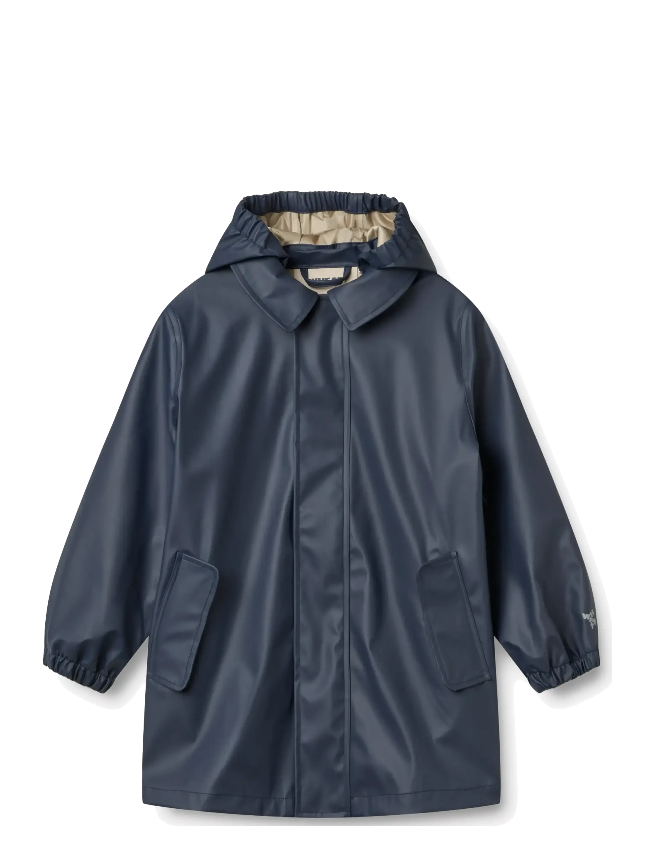 Wheat Rainwear Finley Long Jacket, 98, Rainwear, Marineblau - Jackets, Kinder