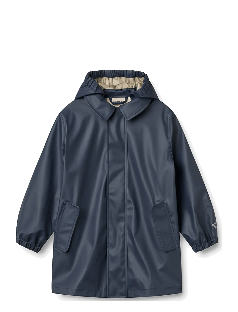 Wheat - Rainwear Finley Long Jacket - vihmajoped - ink - 0