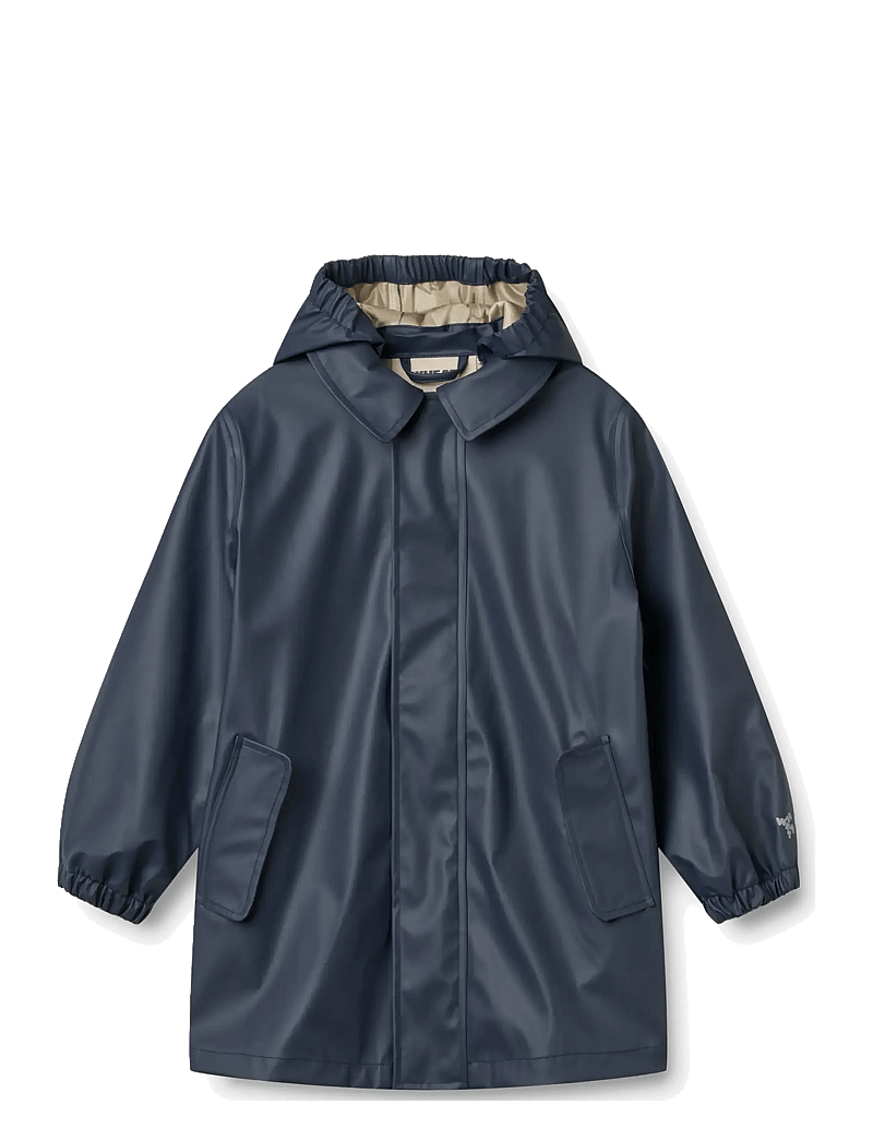 Wheat - Rainwear Finley Long Jacket - regnjakker - ink - 0