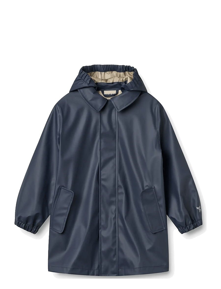 Wheat - Rainwear Finley Long Jacket - regnjackor - ink - 0