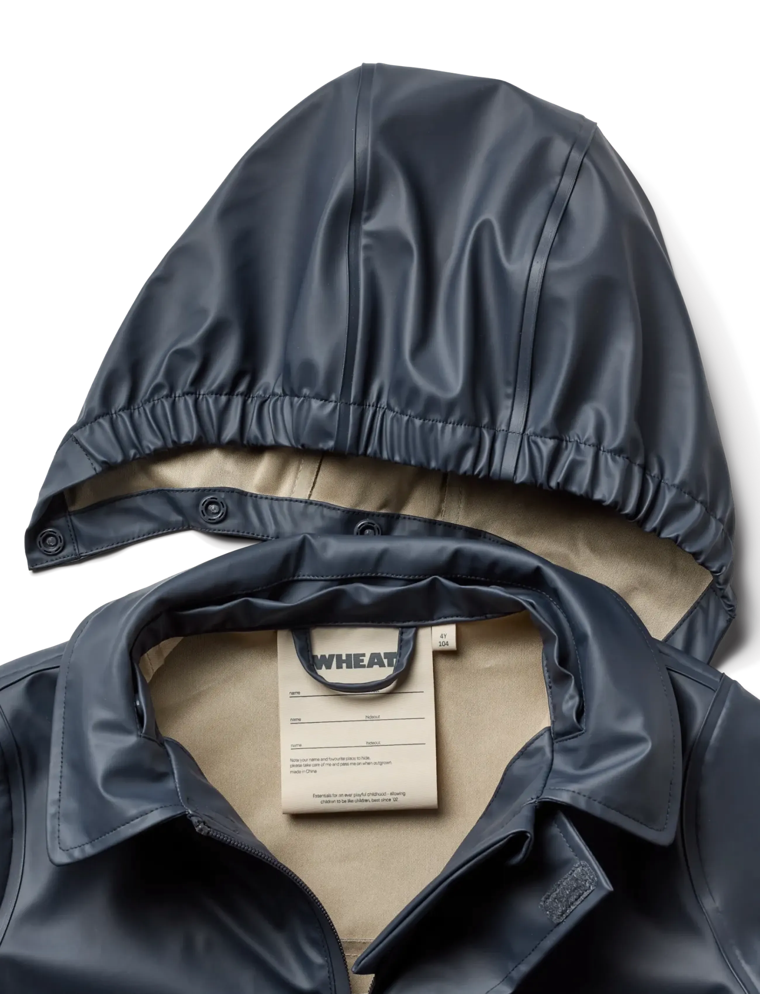 Wheat - Rainwear Finley Long Jacket - regnjackor - ink - 2