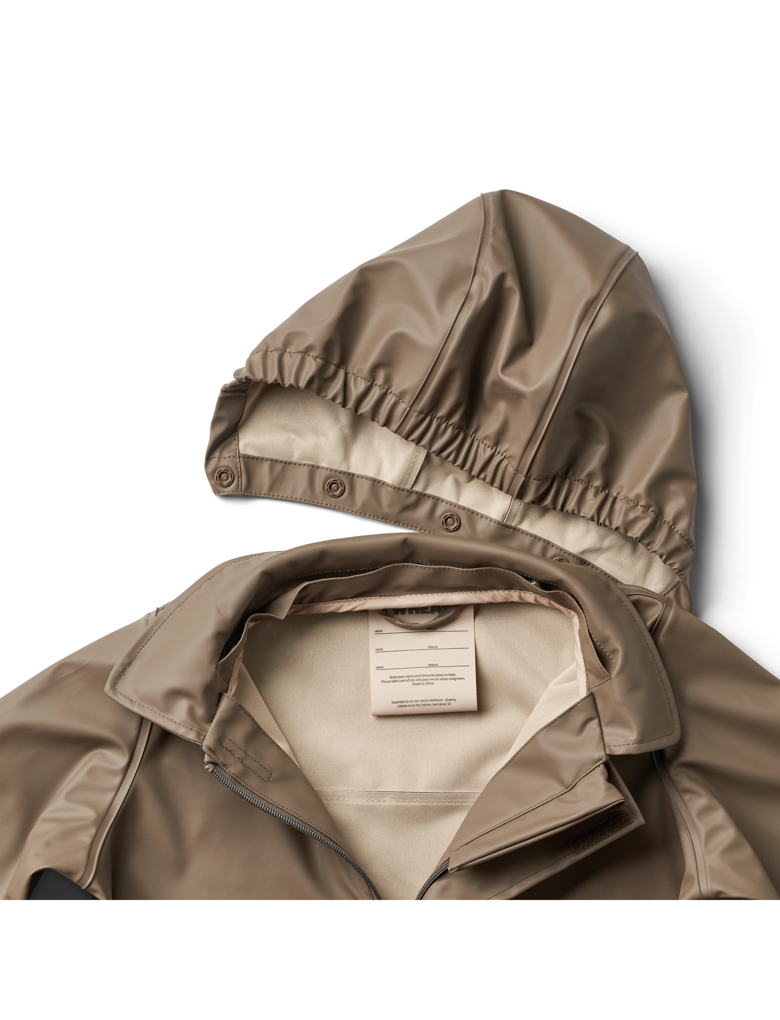 Wheat - Rainwear Long Jacket Finley - dry wood - 2