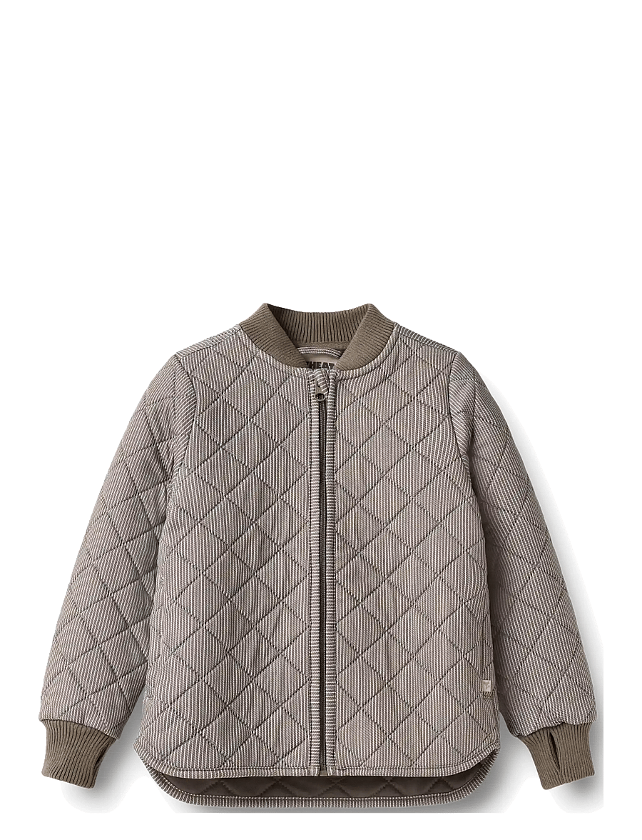 Wheat - Thermo Jacket Loui - thermo jackets - brown stripe - 0