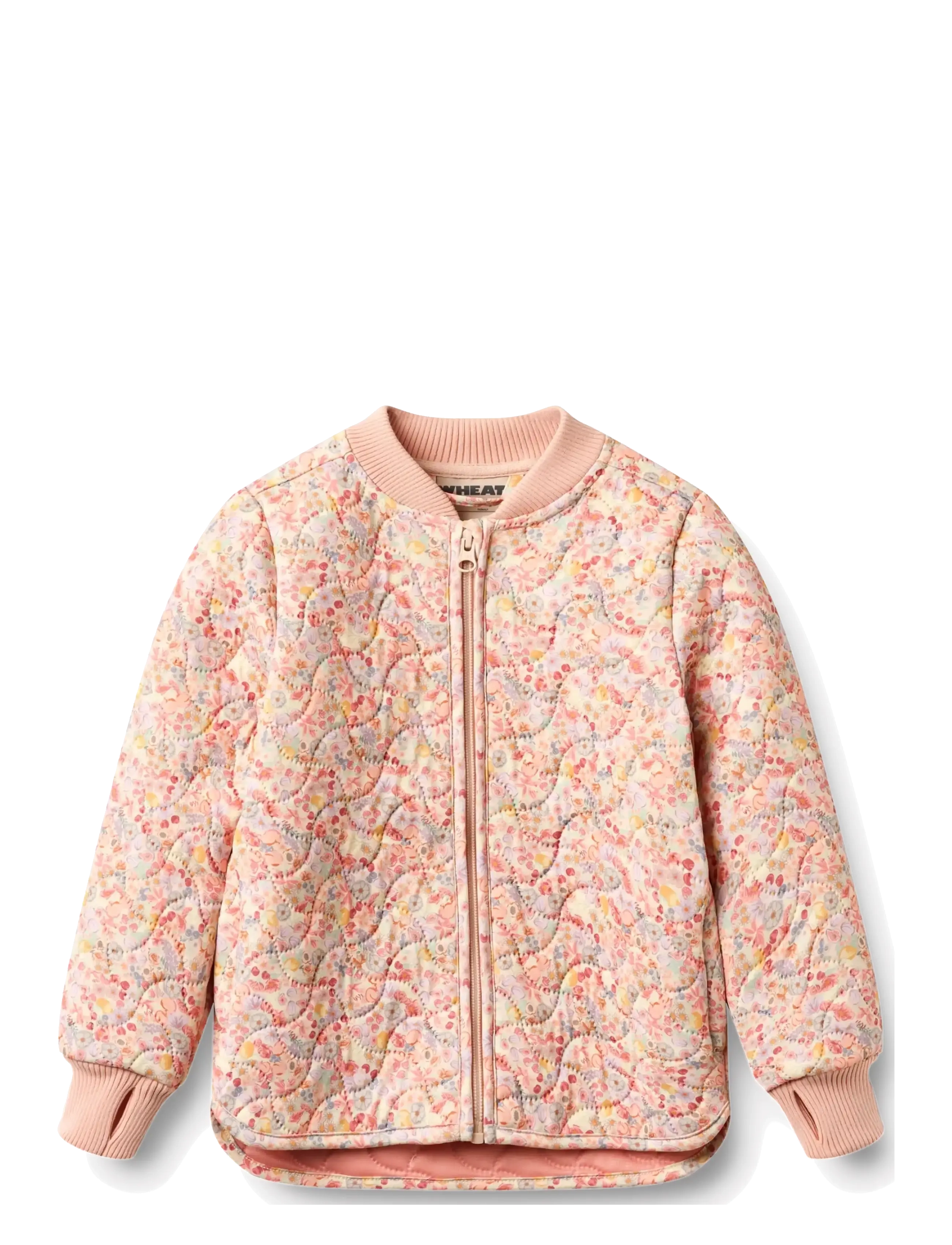 Wheat Thermo Jacket Loui - Termokläder - FRUITS AND FLOWERS / pink/rose