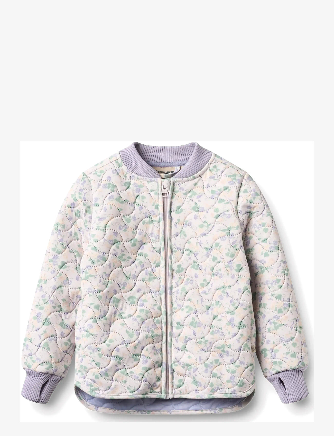 Wheat - Thermo Jacket Loui - quiltede jakker - purple light petunias - 0