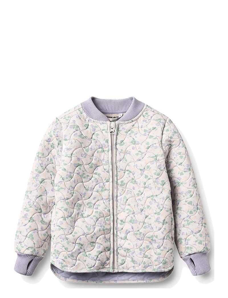 Wheat - Thermo Jacket Loui - quiltede jakker - purple light petunias - 0