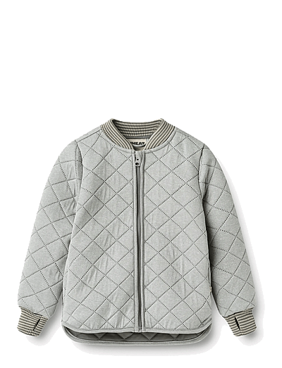 Wheat Thermo jacket Loui - Jackets - FLINT MELANGE / grey