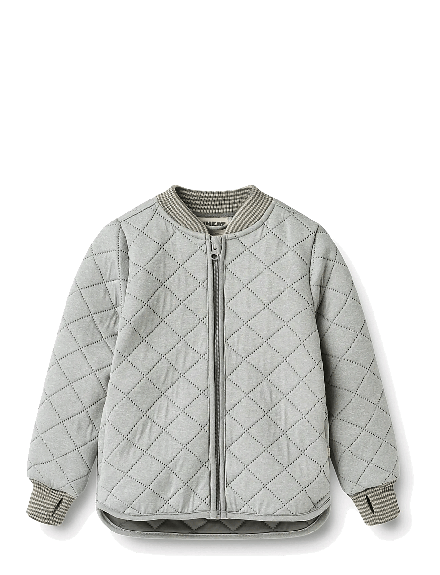 Wheat - Thermo jacket Loui - quiltede jakker - flint melange - 0