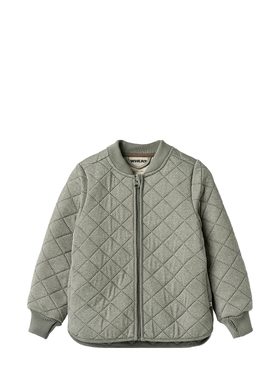 Wheat - Thermo jacket Loui - quiltede jakker - thunder melange - 0