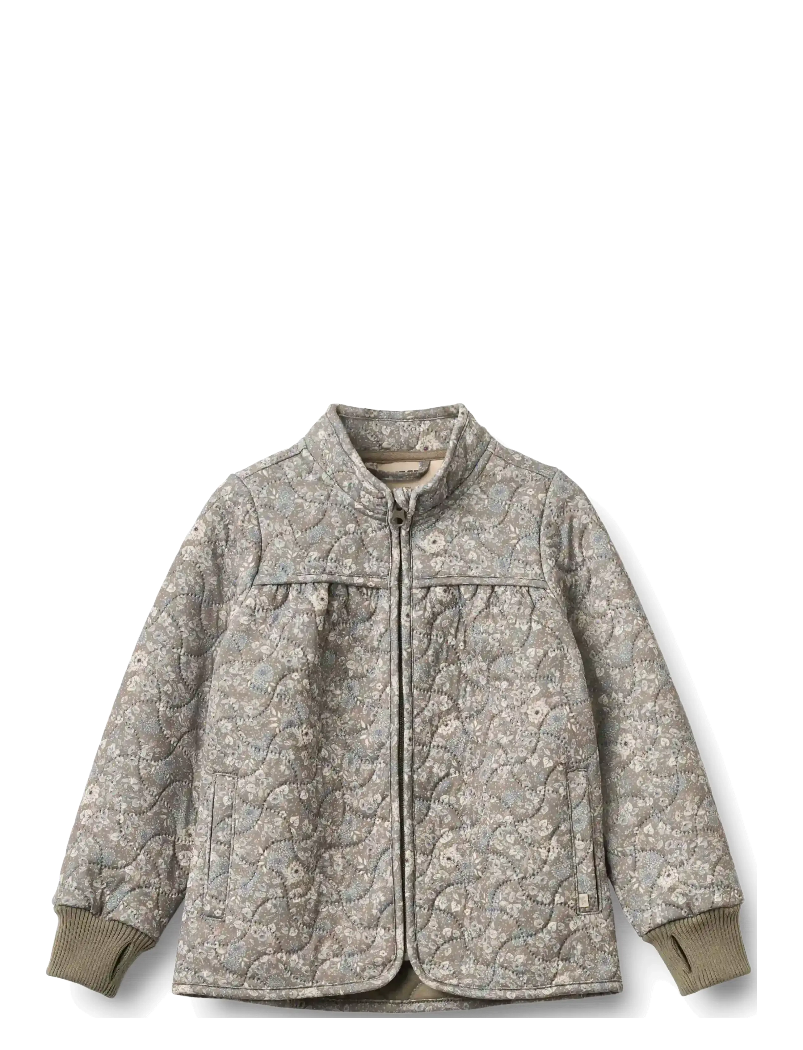 Wheat Thermo Jacket Thilde - Teens 140-176 - GREY STONE FLOWERS / grey