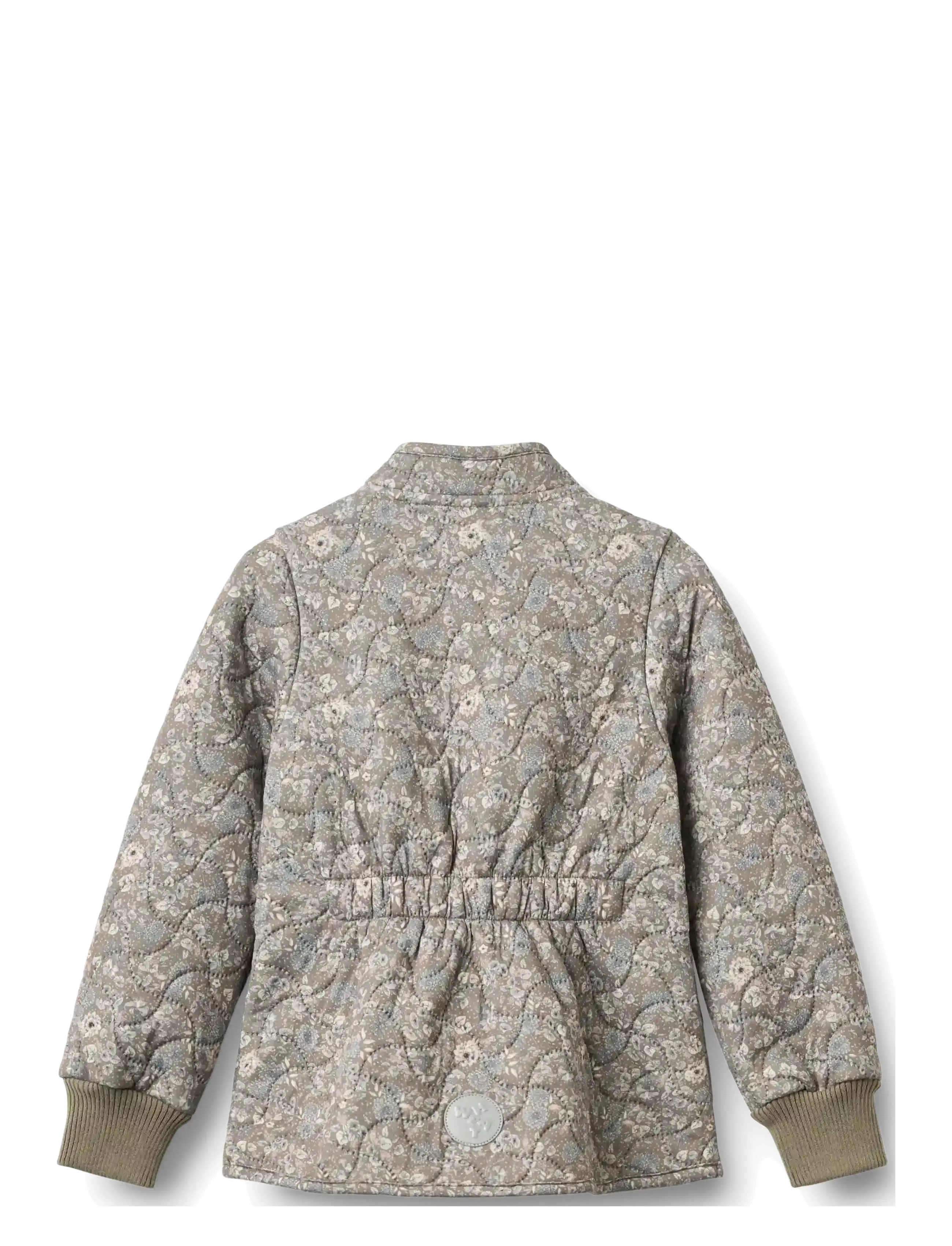 Wheat - Thermo Jacket Thilde - quiltede jakker - grey stone flowers - 1