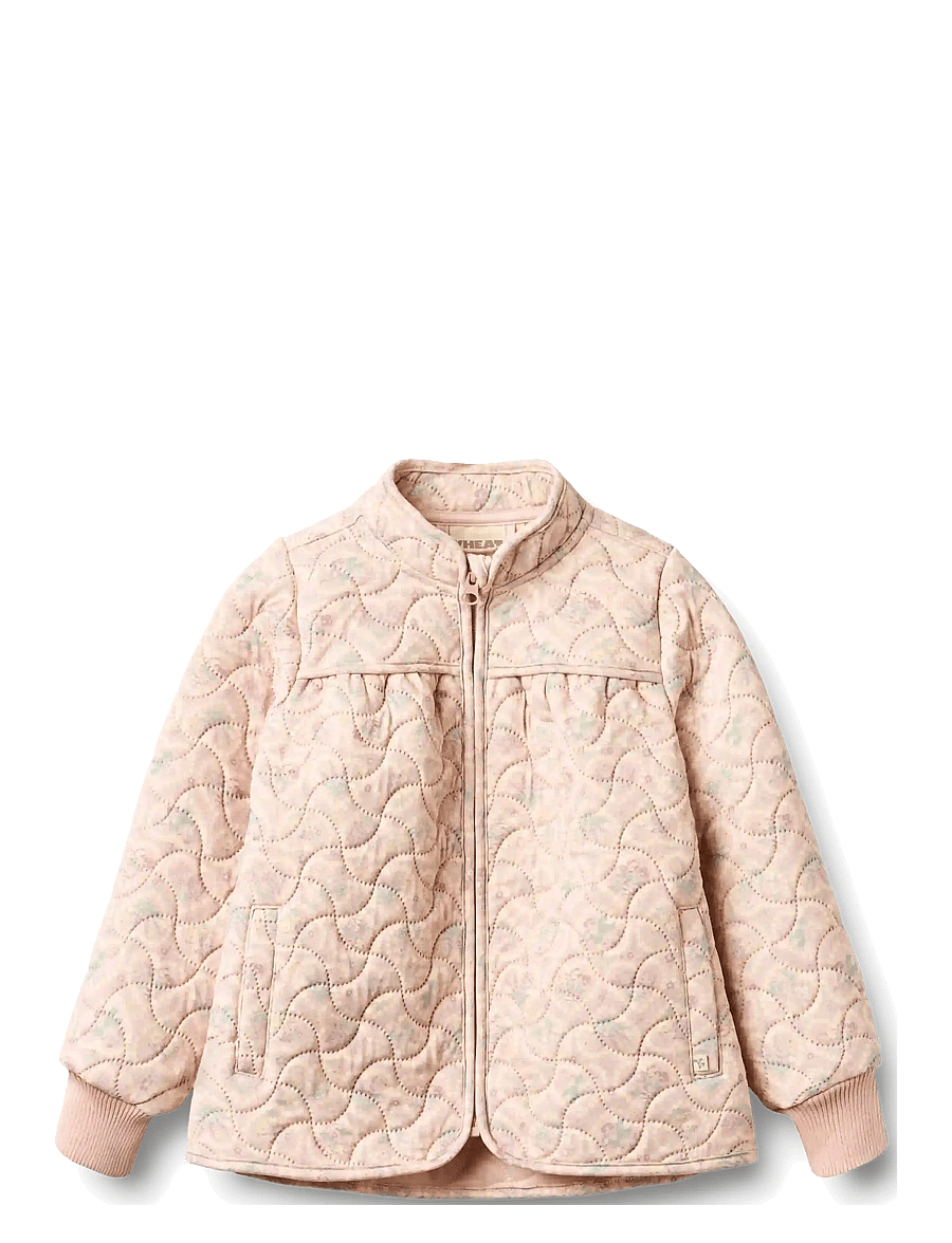Wheat - Thermo Jacket Thilde - quiltede jakker - heart flowers - 0