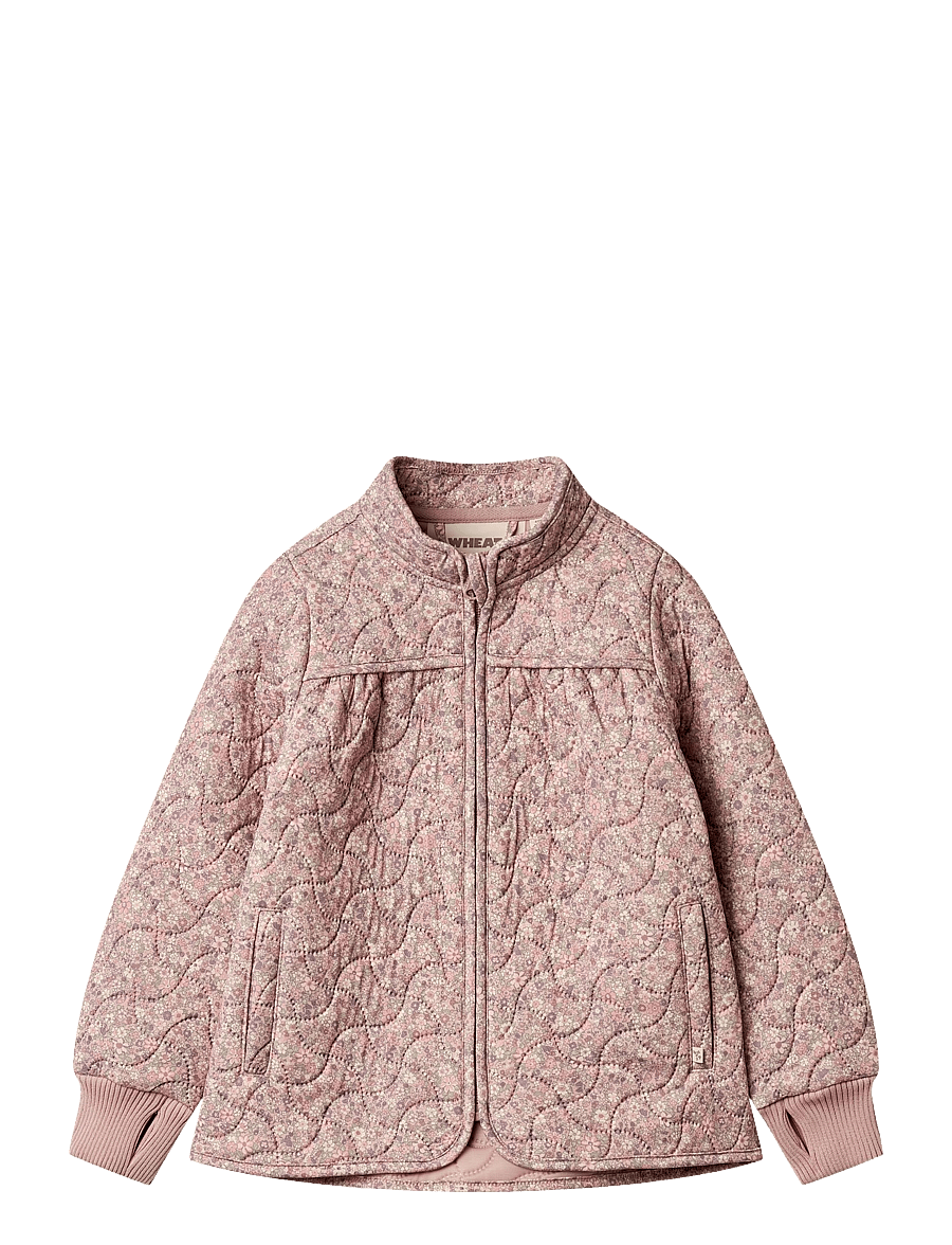 Wheat - Thermo Jacket Thilde - quiltede jakker - powder flower meadow - 0