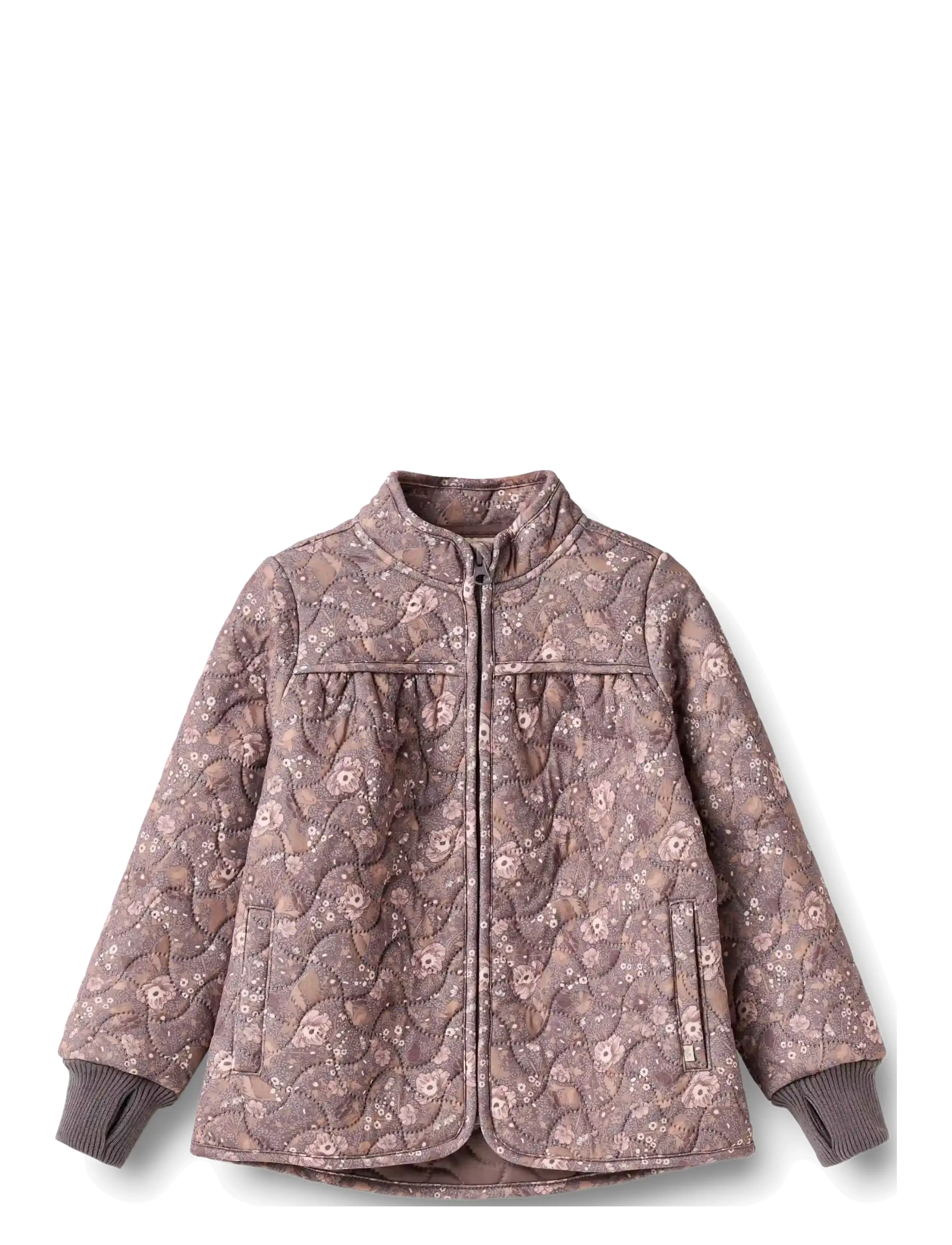 Wheat Thermo Jacket Thilde - Thermo jackets - PURPLE STONE FLOWERS / purple