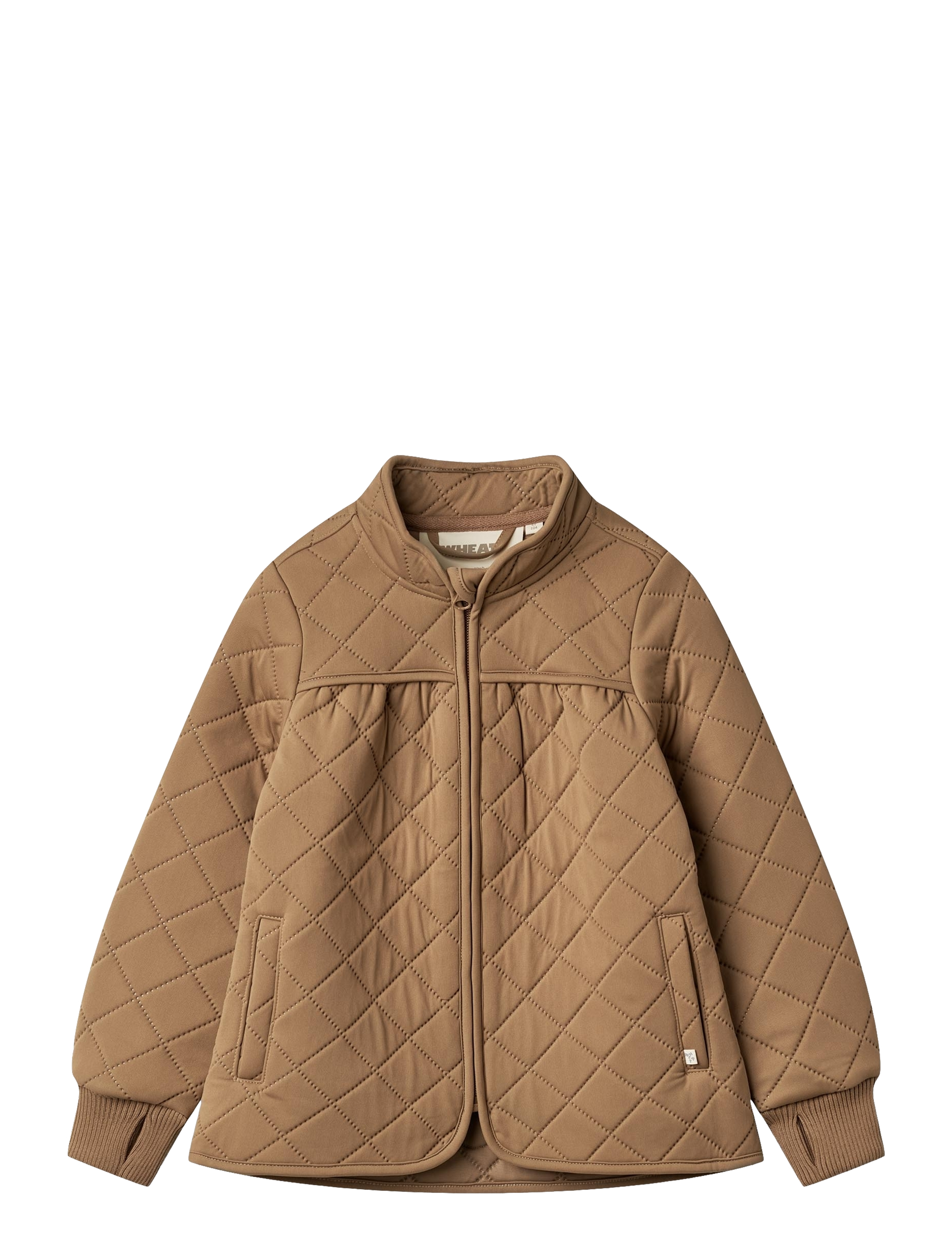 Wheat Thermo Jacket Thilde, Børn, Quiltet Termojakke, Brun, Str: 140