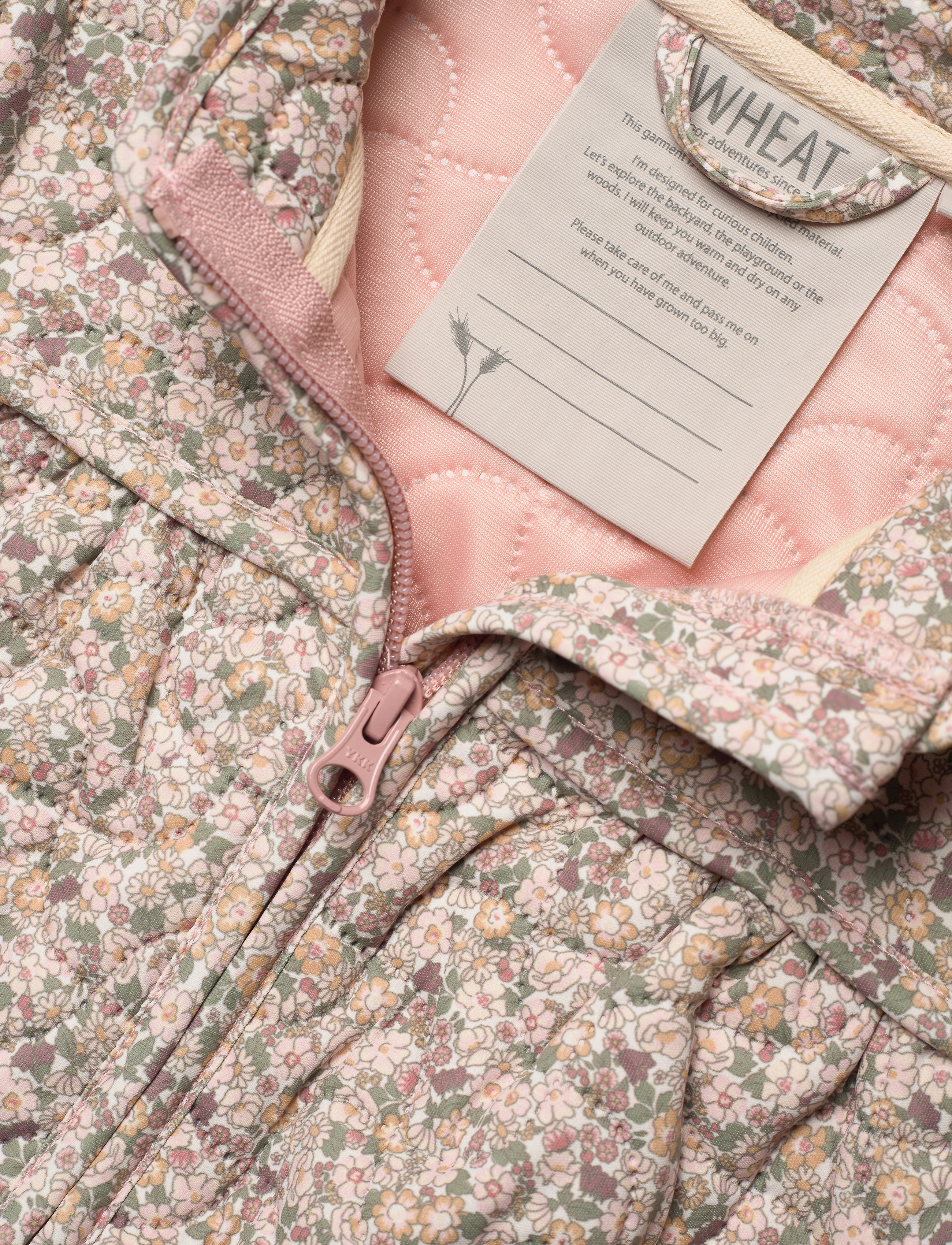 Wheat - Thermo Jacket Thilde - eggshell flowers - 2