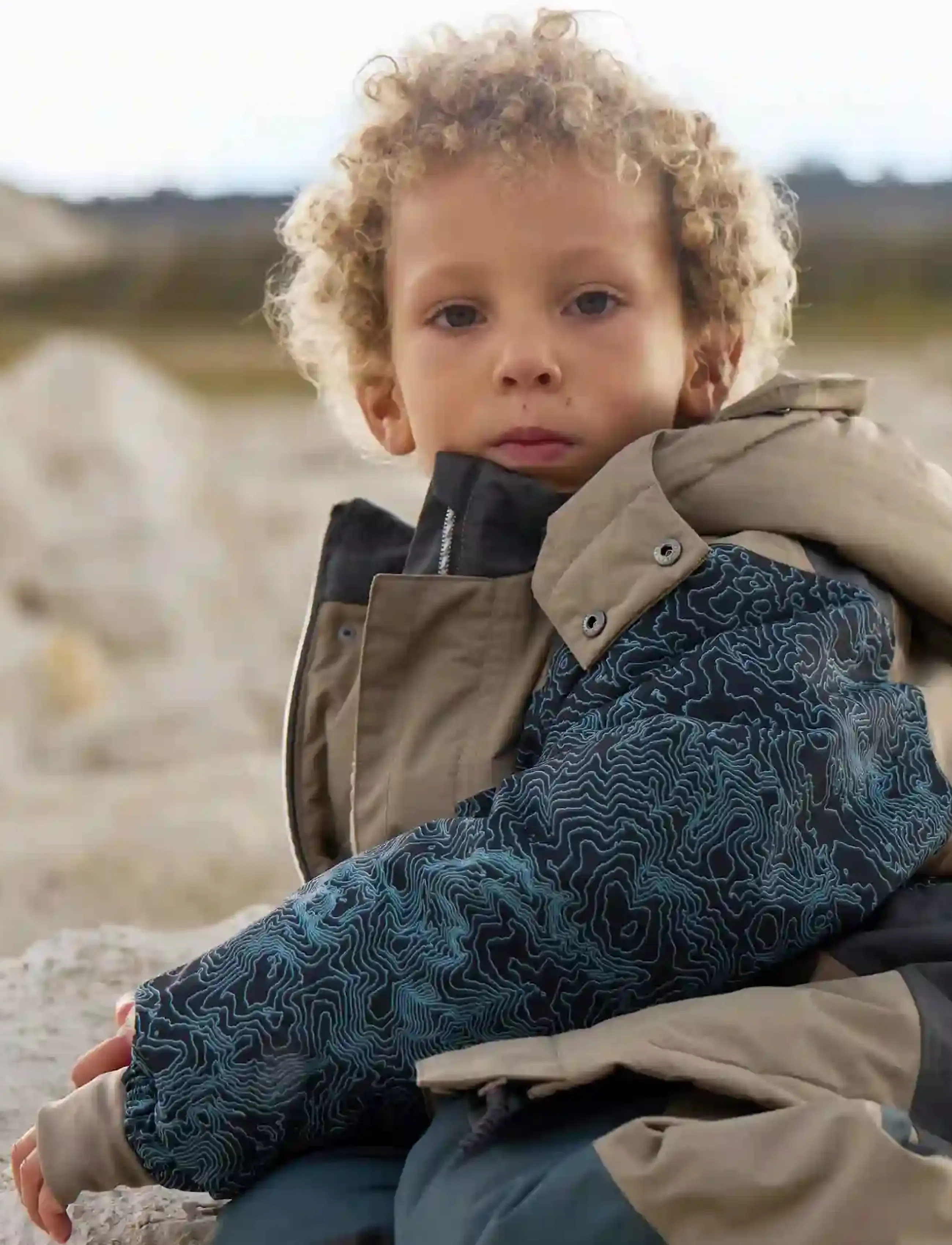 Wheat - Ski Jacket Sneen - ski jackets - grey stone - 0