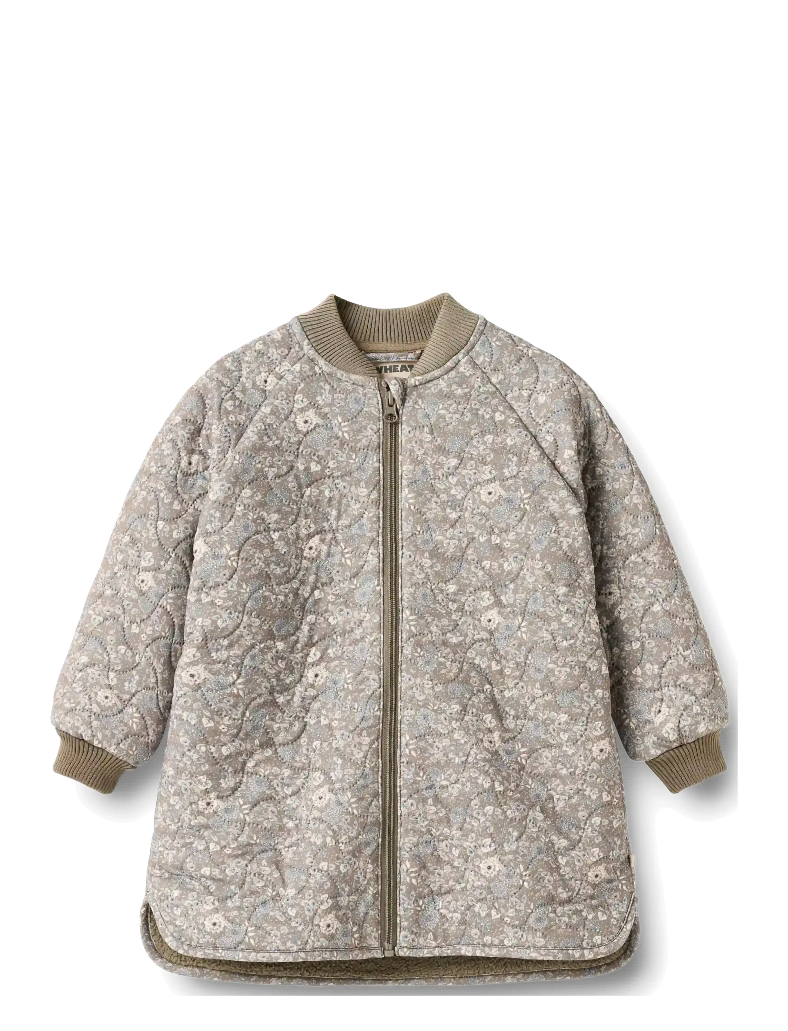 Wheat Thermo Jacket Helga - Thermo jackets - GREY STONE FLOWERS / grey