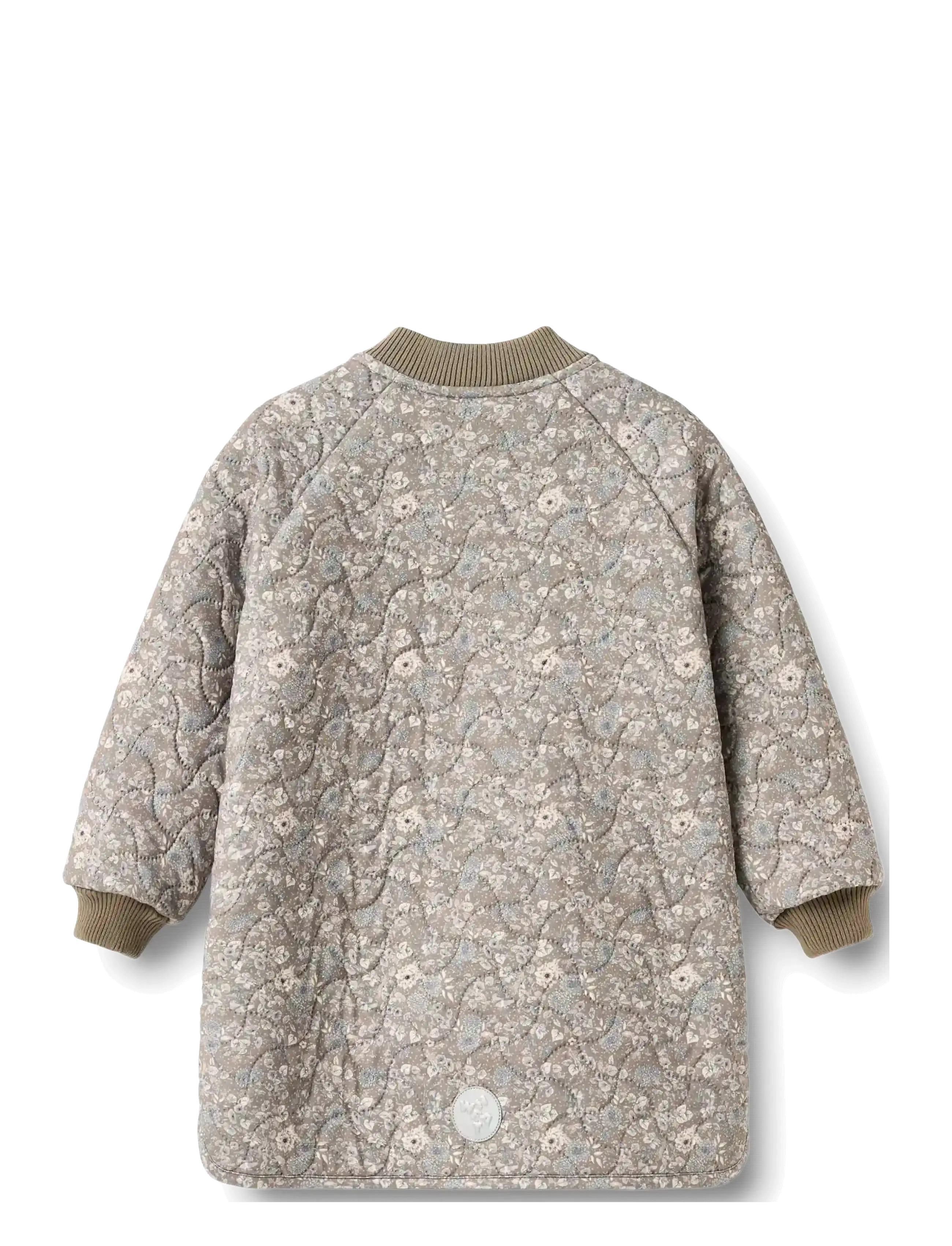 Wheat - Thermo Jacket Helga - thermo jackets - grey stone flowers - 1