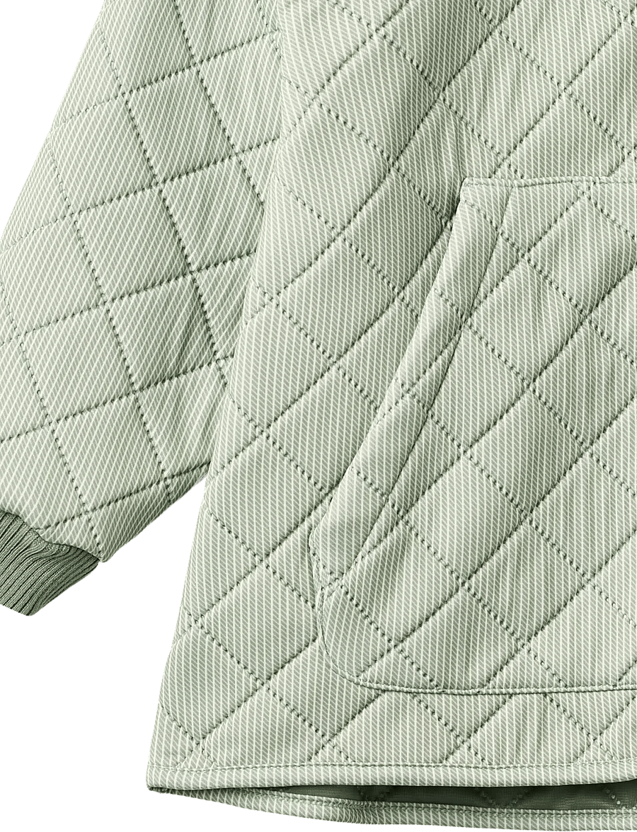 Wheat - Thermo Jacket Vando - vatteraðir jakkar - green stripe - 2