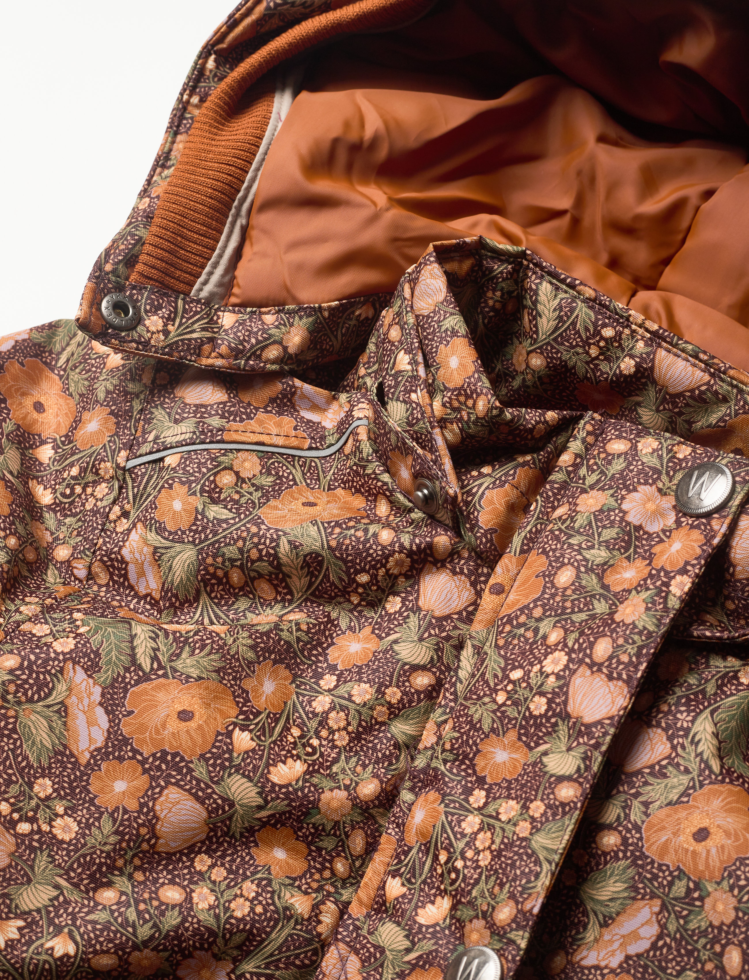 Wheat - Jacket Elda Tech - maroon flowers - 3