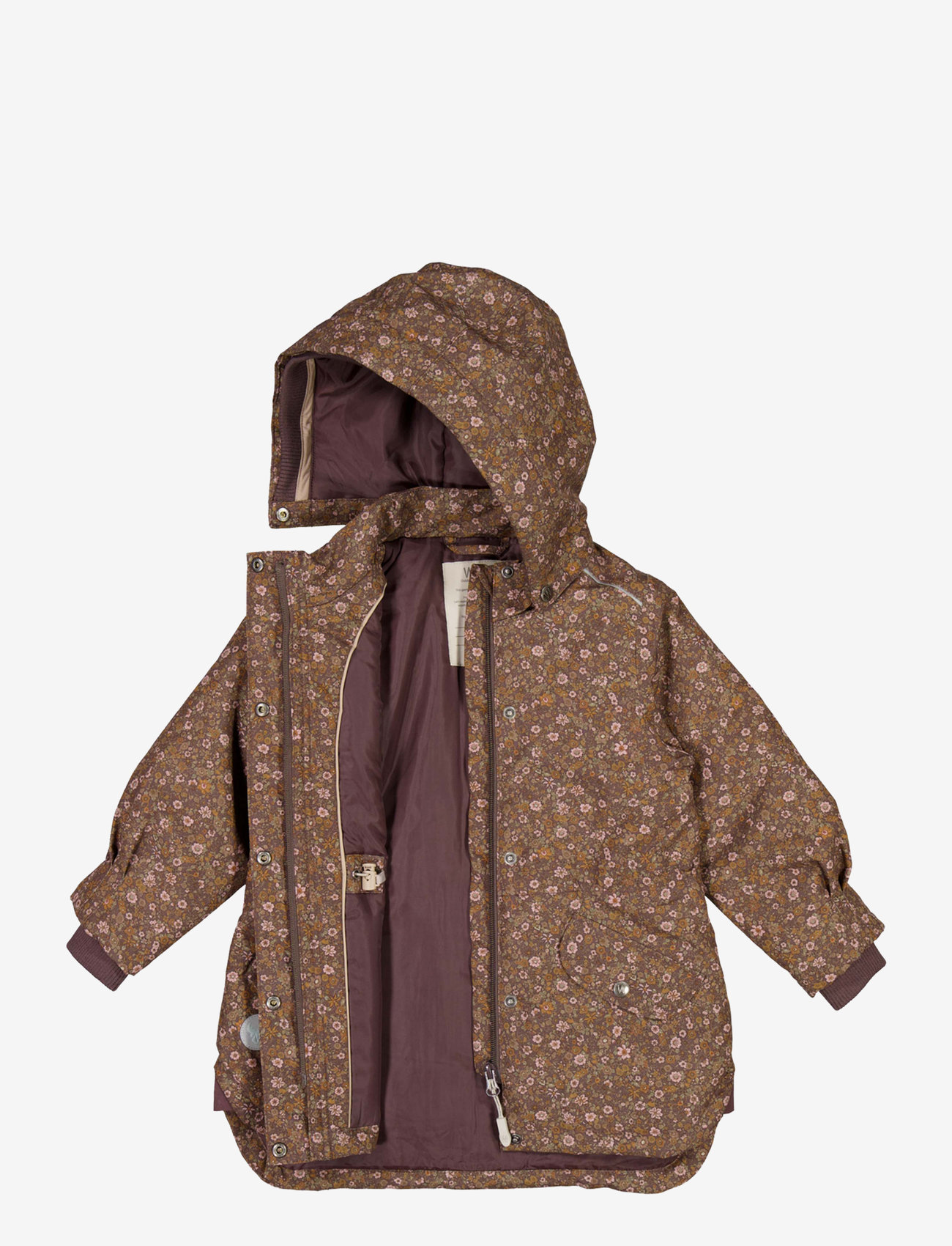 Wheat - Jacket Elda Tech - eggplant flowers - 1