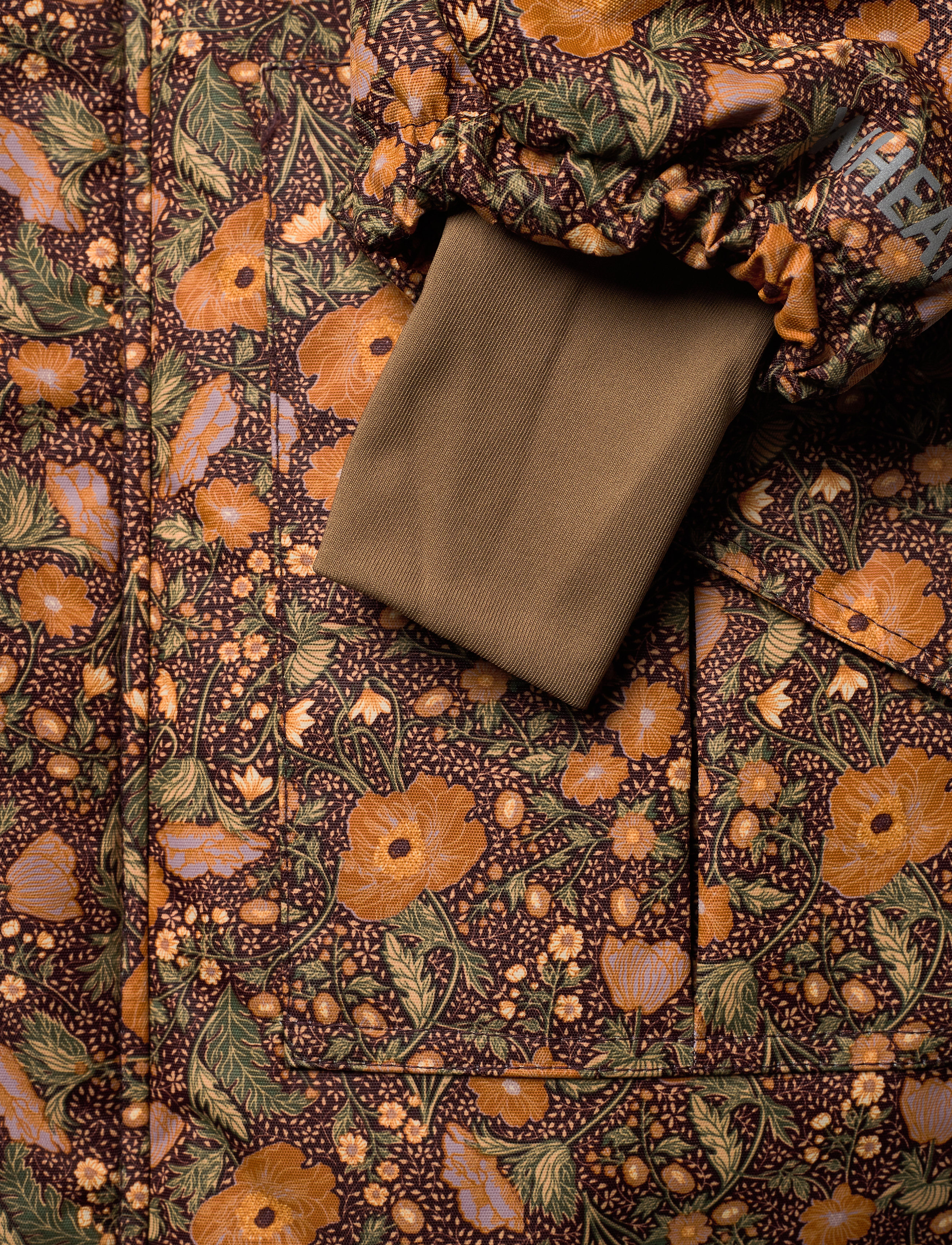 Wheat - Parka Vian Tech - maroon flowers - 4