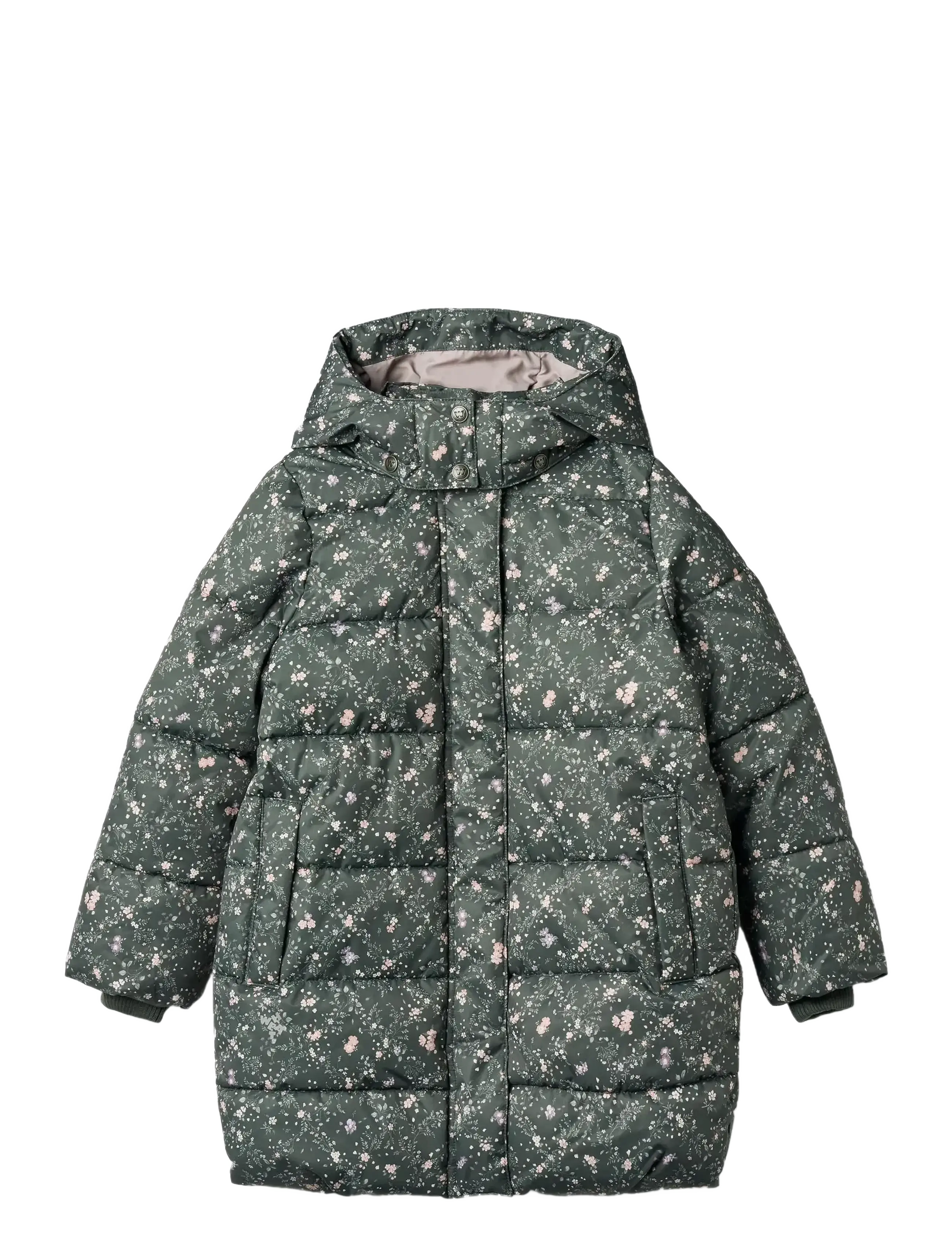 Wheat Puffer Coat Yrsa, 98, Jackets & Coats, Khakigrün - Padded, Kinder