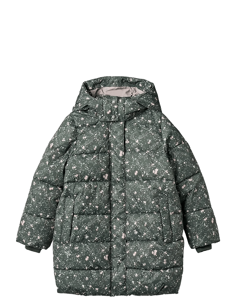 Wheat - Puffer Coat Yrsa - winterjacke - forest lake checked flowers - 0