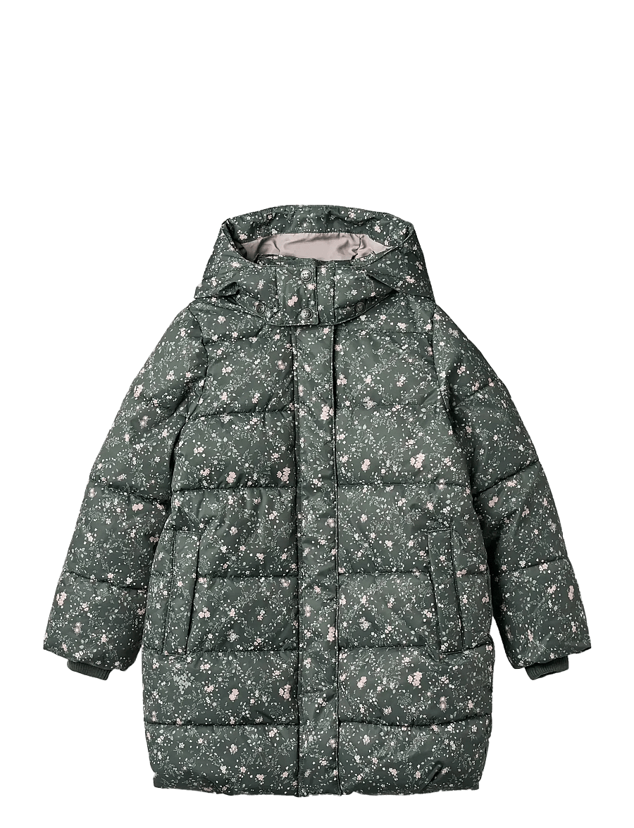 Wheat - Puffer Coat Yrsa - ziemas jakas - forest lake checked flowers - 0