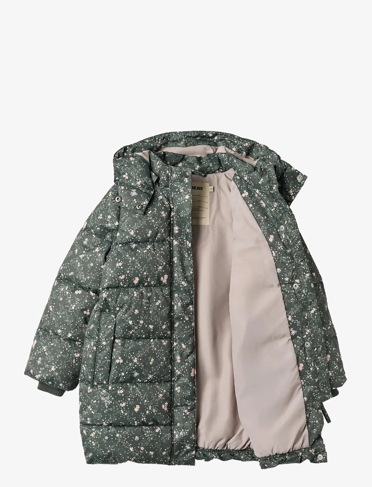 Wheat - Puffer Coat Yrsa - puhvis ja polsterdatud - forest lake checked flowers - 2