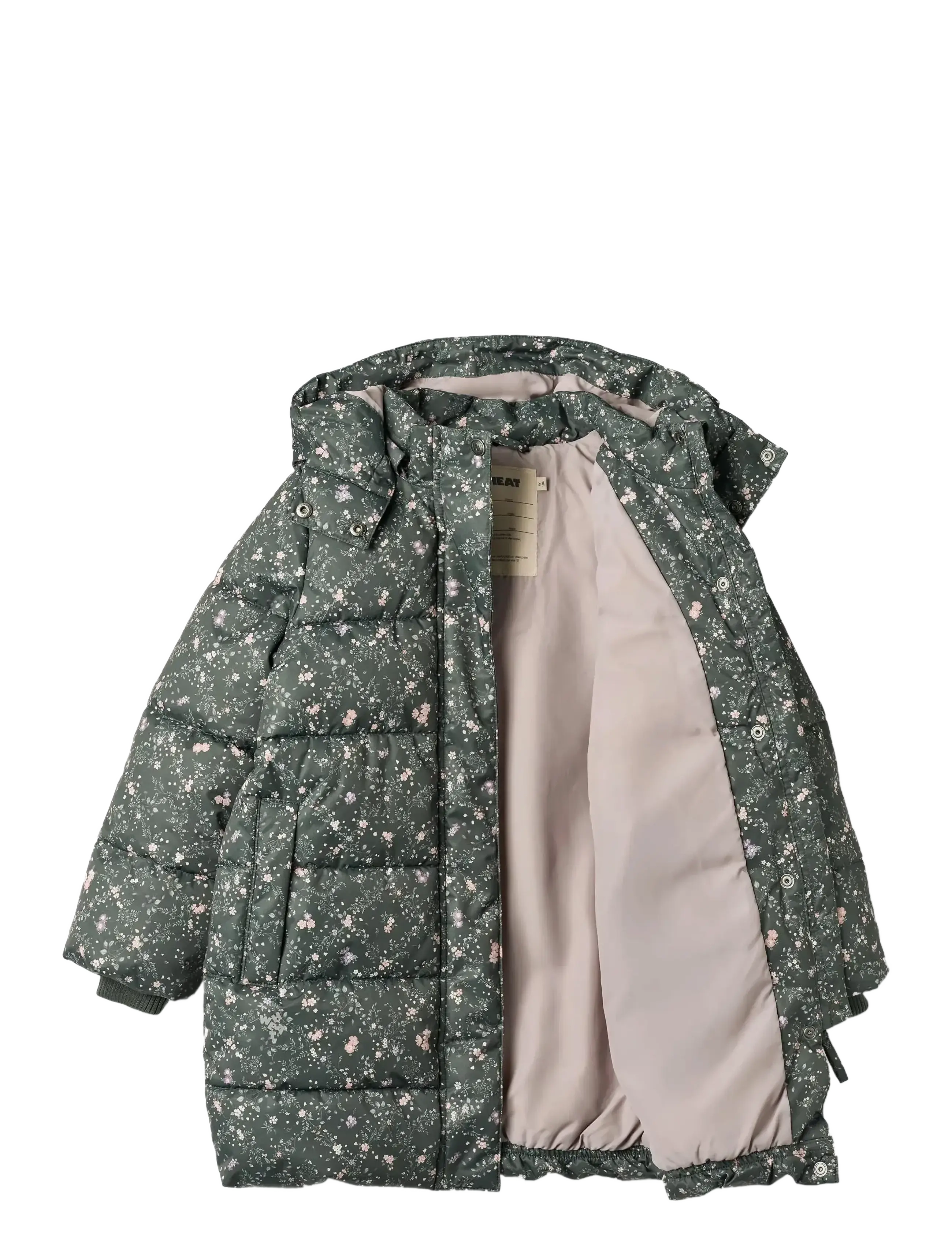 Wheat - Puffer Coat Yrsa - joped - forest lake checked flowers - 2