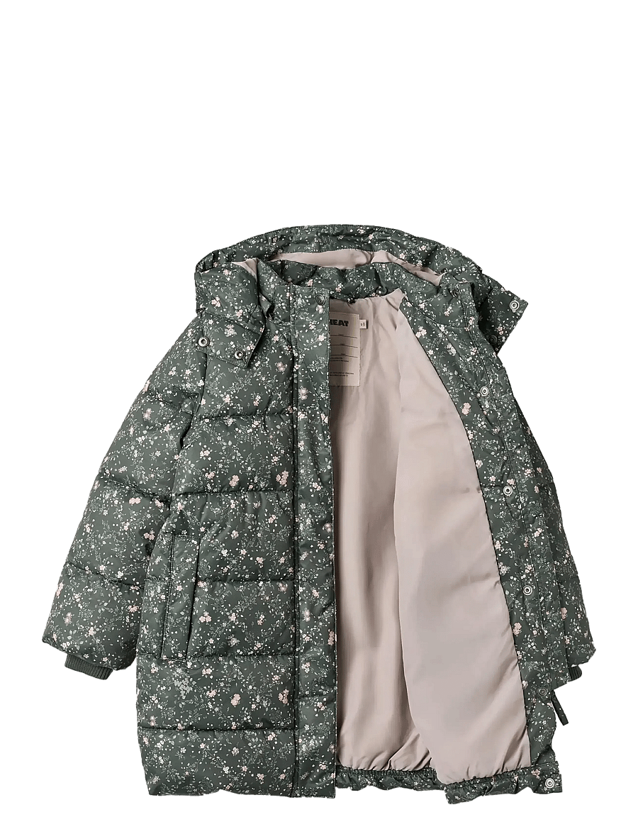 Wheat - Puffer Coat Yrsa - ziemas jakas - forest lake checked flowers - 2