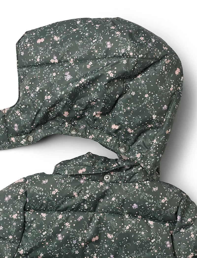 Wheat - Puffer Coat Yrsa - winterjacke - forest lake checked flowers - 3