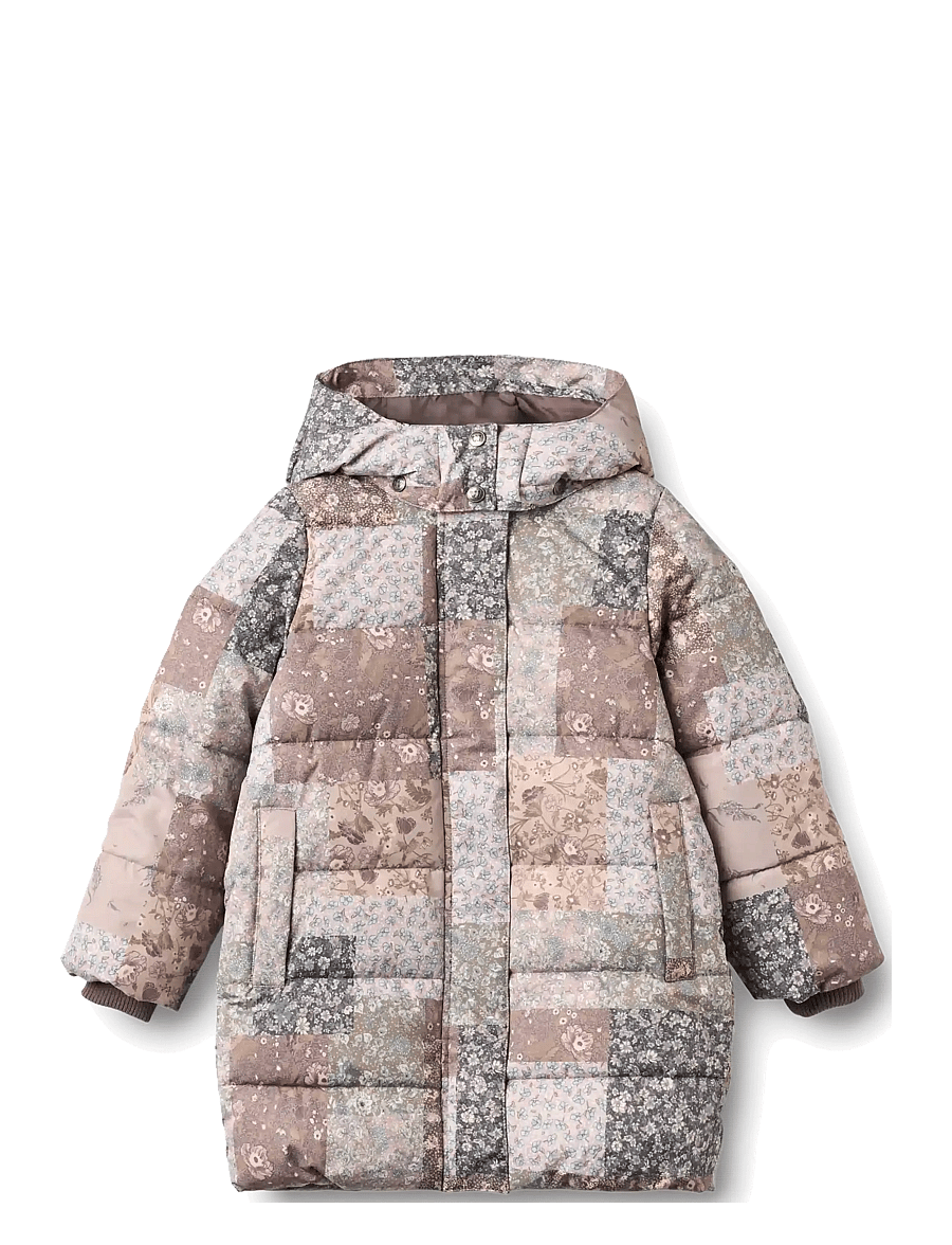 Wheat - Puffer Coat Yrsa - winterjacke - patchwork flowers - 0