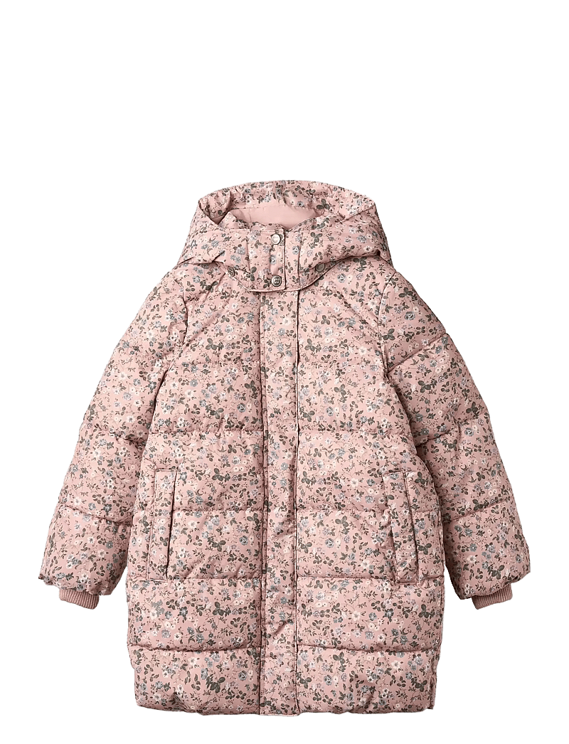 Wheat - Puffer Coat Yrsa - vinterjakker - rose powder flowers - 0