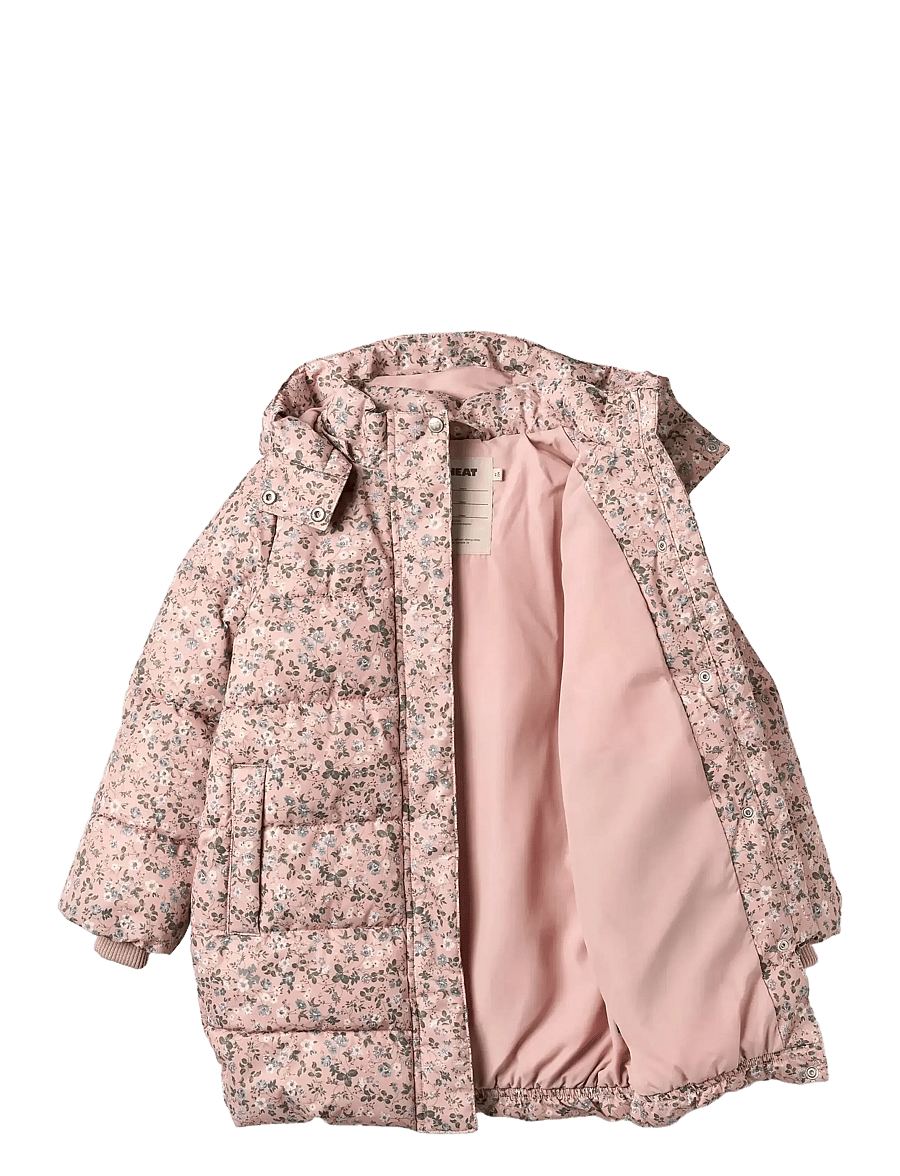 Wheat - Puffer Coat Yrsa - vinterjackor - rose powder flowers - 2