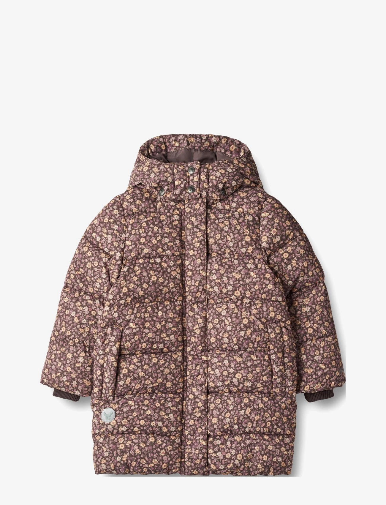 Puffer Coat Yrsa - EGGPLANT FLOWERS