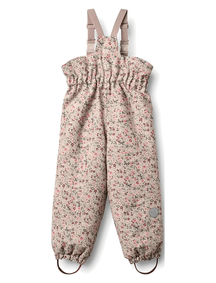 Wheat - Ski Pants Sal - winter trousers - grey moon flowers - 1