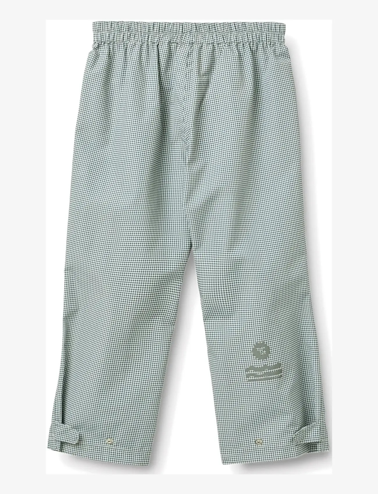 Wheat - Lightweight Shell Trousers Vand - babyhosen - blue check - 1