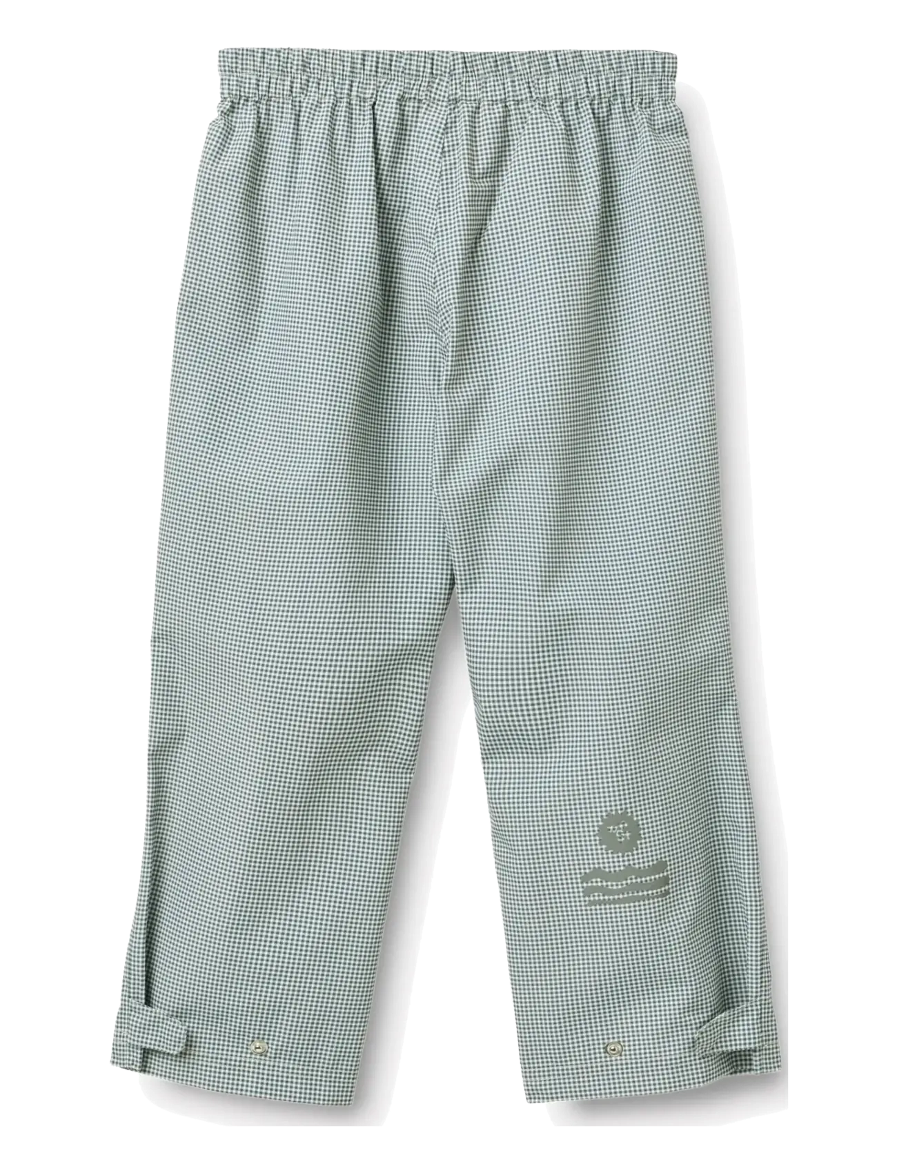 Wheat - Lightweight Shell Trousers Vand - baby trousers - blue check - 1